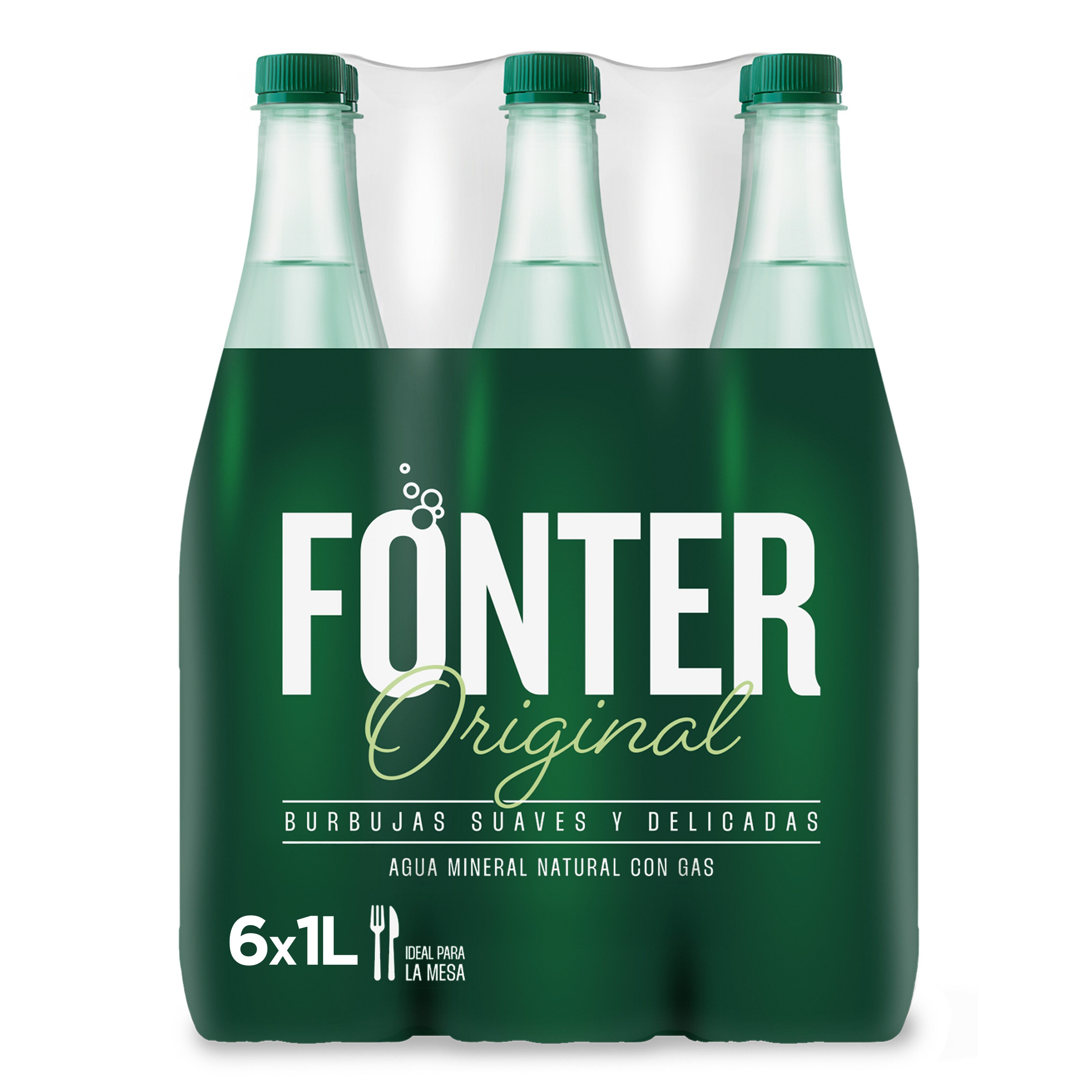 Agua mineral c/gas Fonter 1l