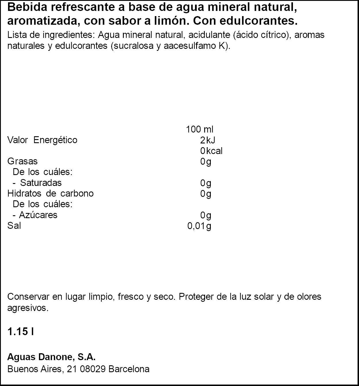 Agua aromatizada toque frutos rojos Fontvella 1.15l