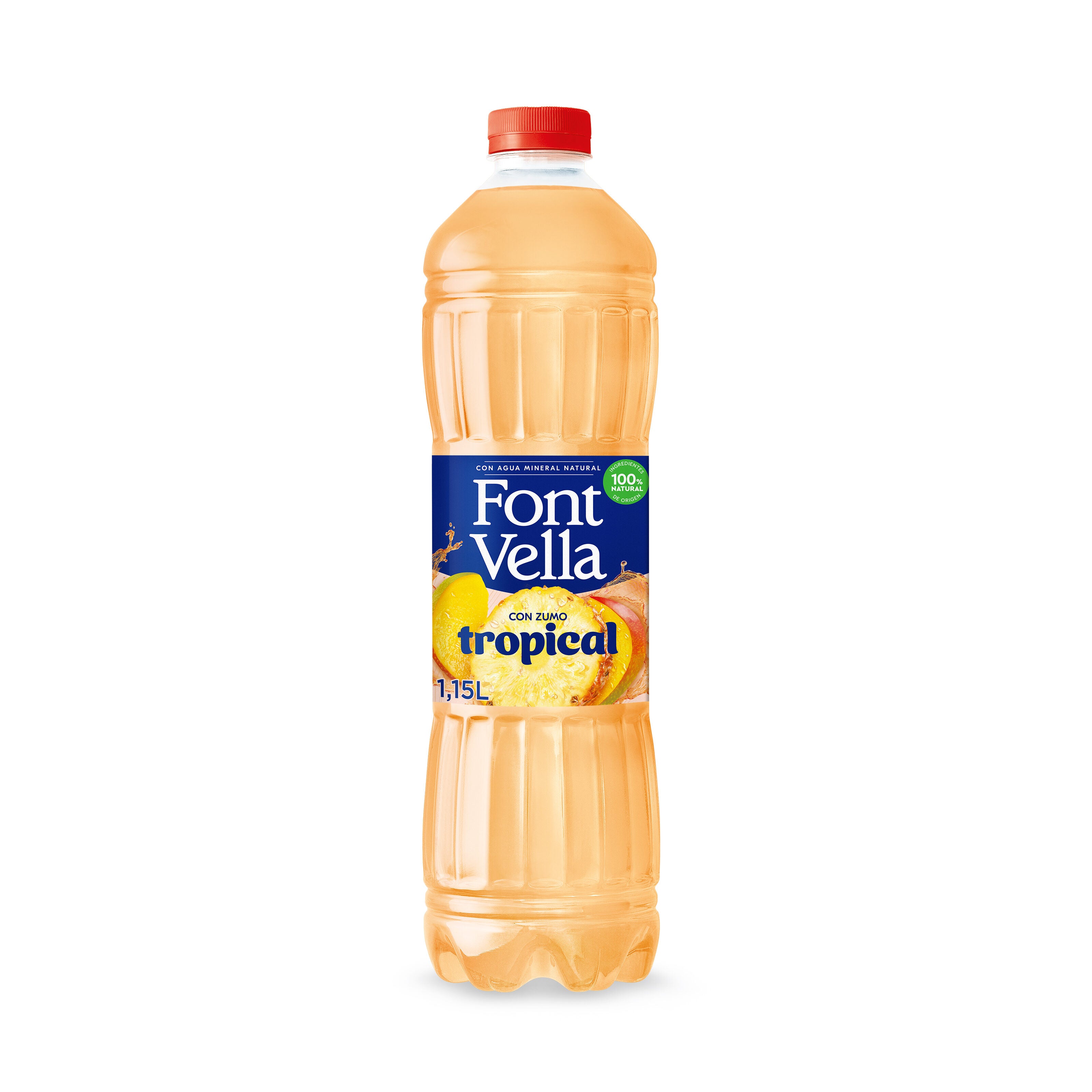 Agua mineral c/zumo tropical Font vella 1.15l