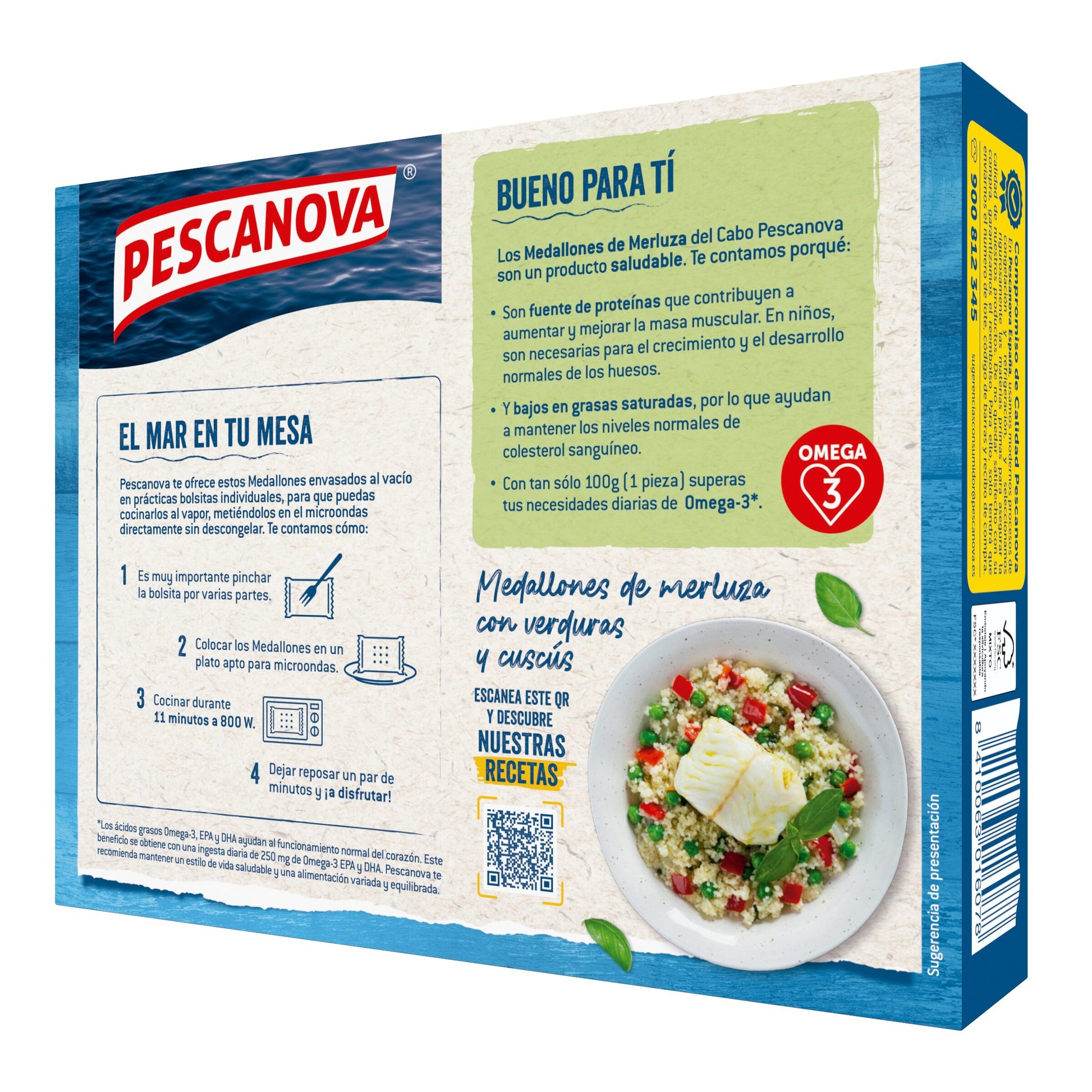 Medallones de merluza Pescanova 400g