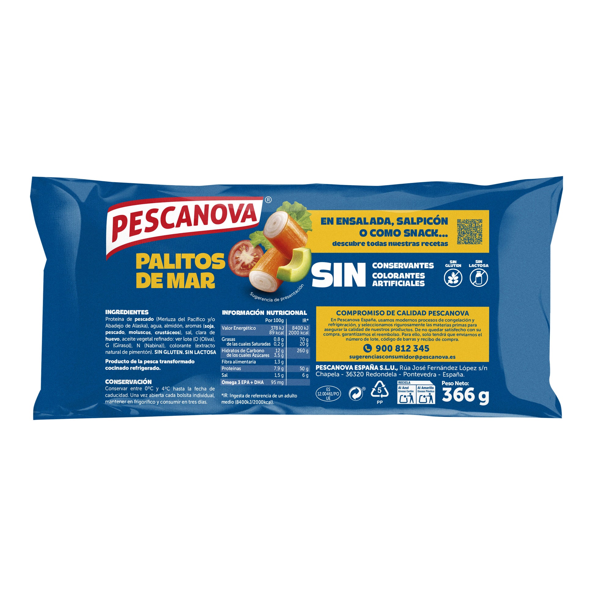 Palitos de mar  Pescanova 300g