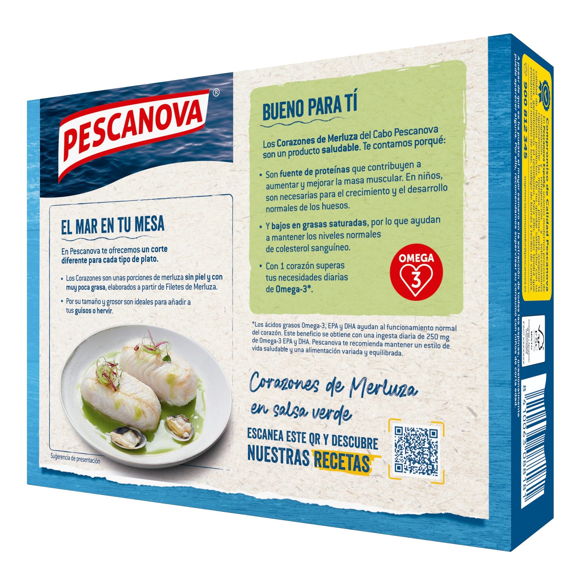 Corazon merluza  Pescanova 500g