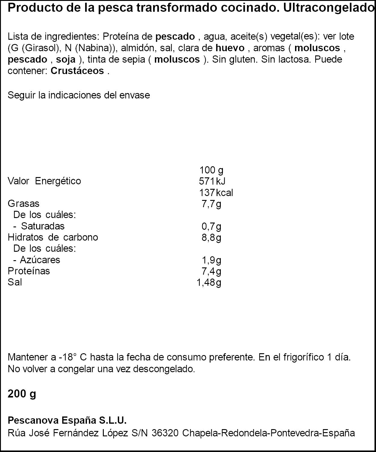 Anguriñas  Pescanova p2 100g/ud