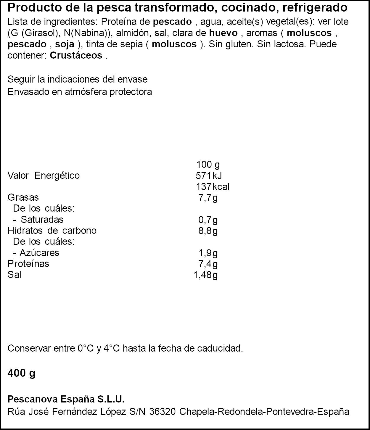 Anguriña  Pescanova 400g