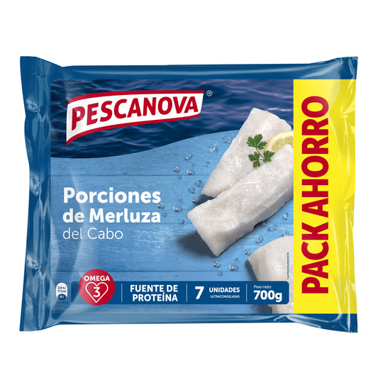 Porciones merluza s/piel Pescanova 700g La Despensa