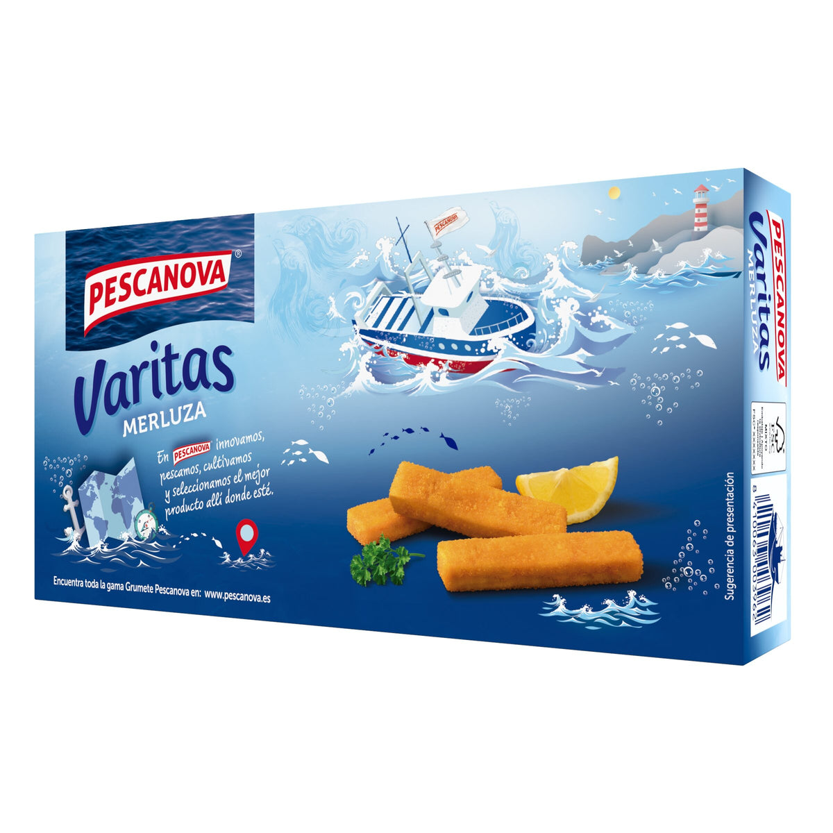 Varitas merluza s/gluten Pescanova 300g