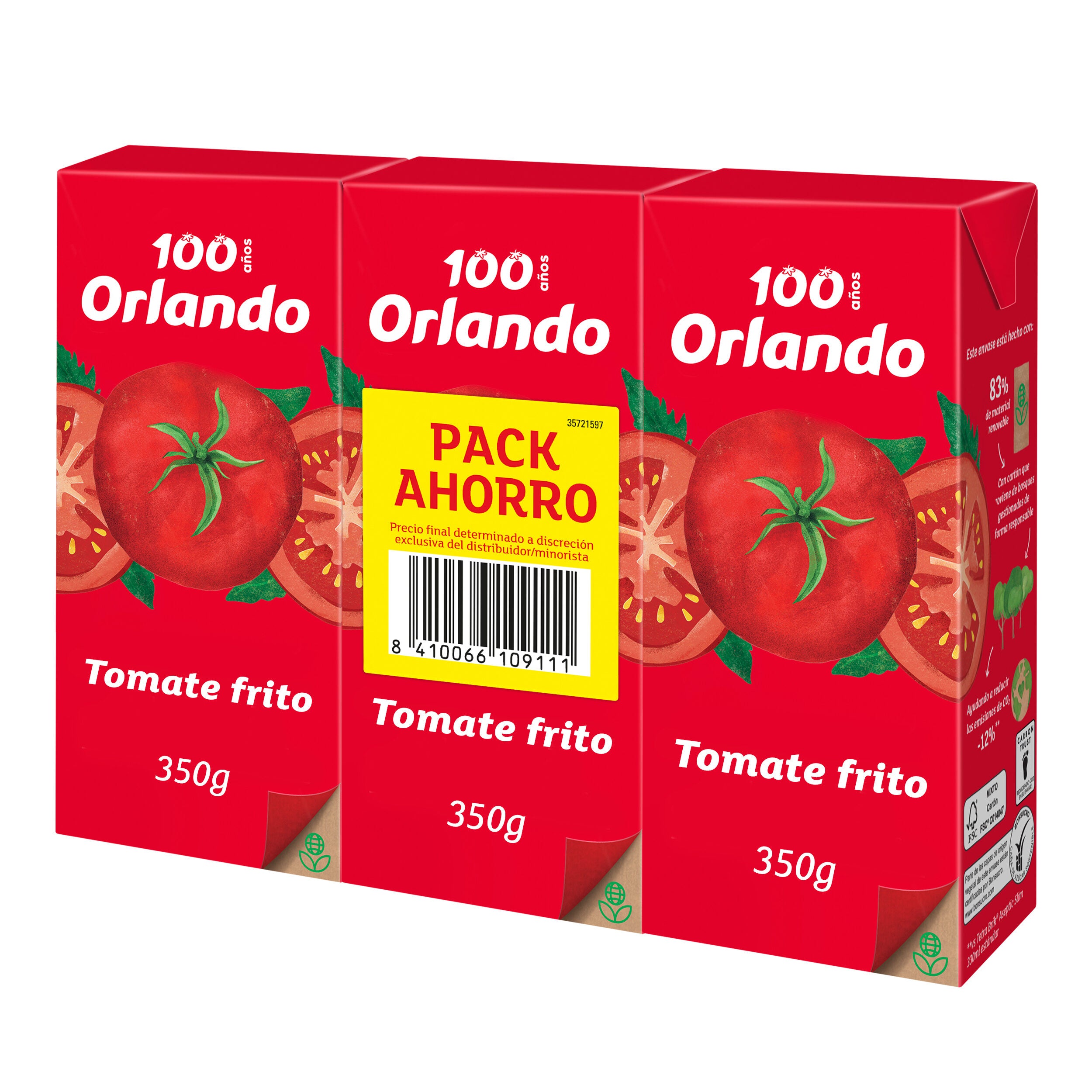 Tomate frito  Orlando p3 350g/u
