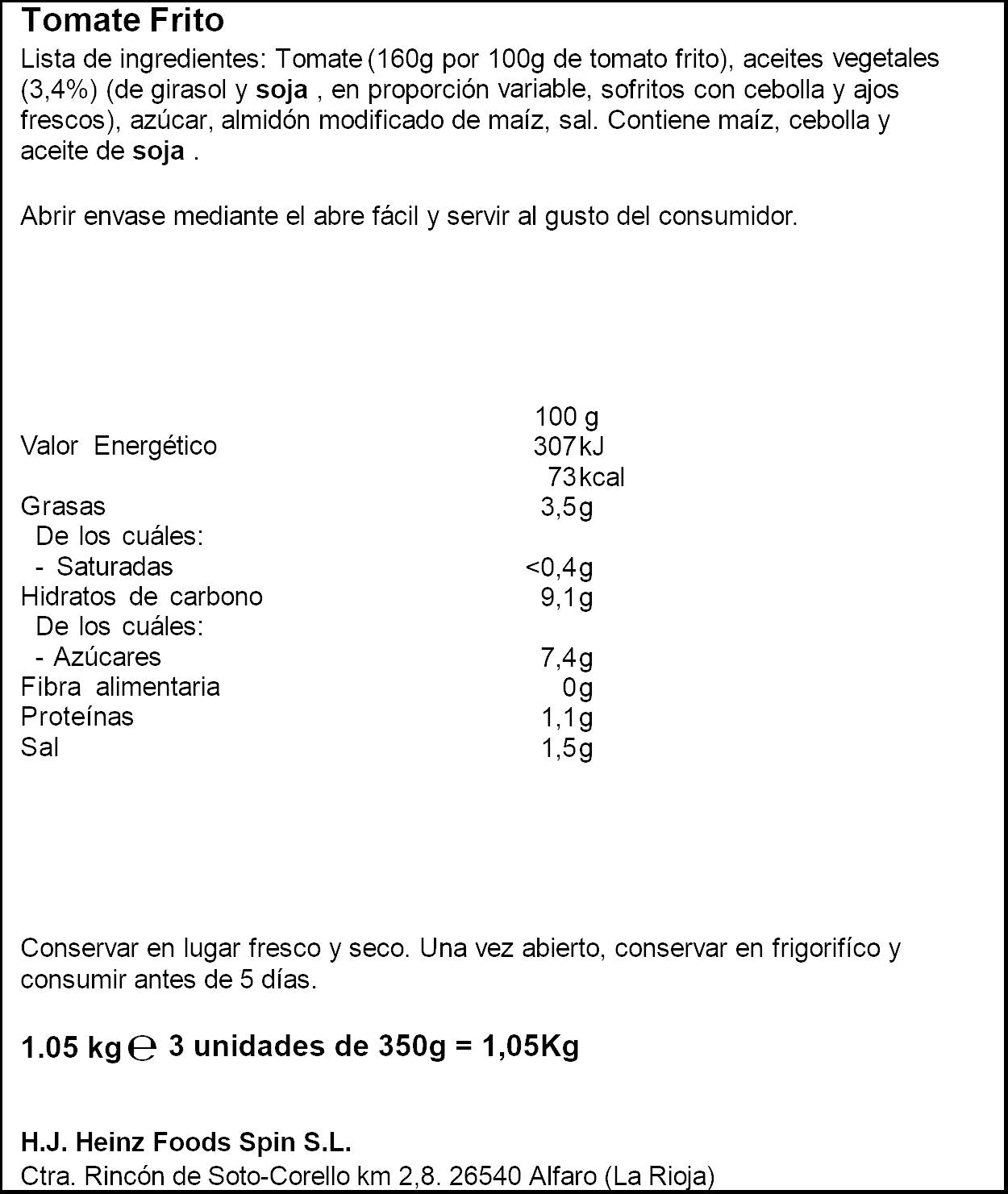 Tomate frito  Orlando p3 350g/u