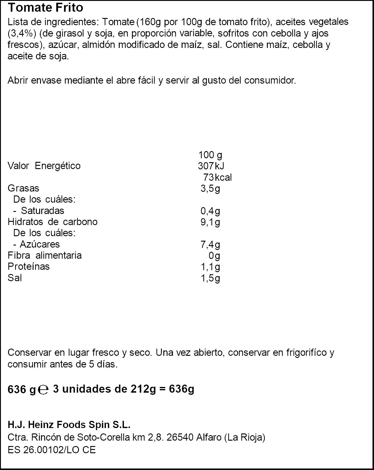Tomate frito brick Orlando p3 212g/u