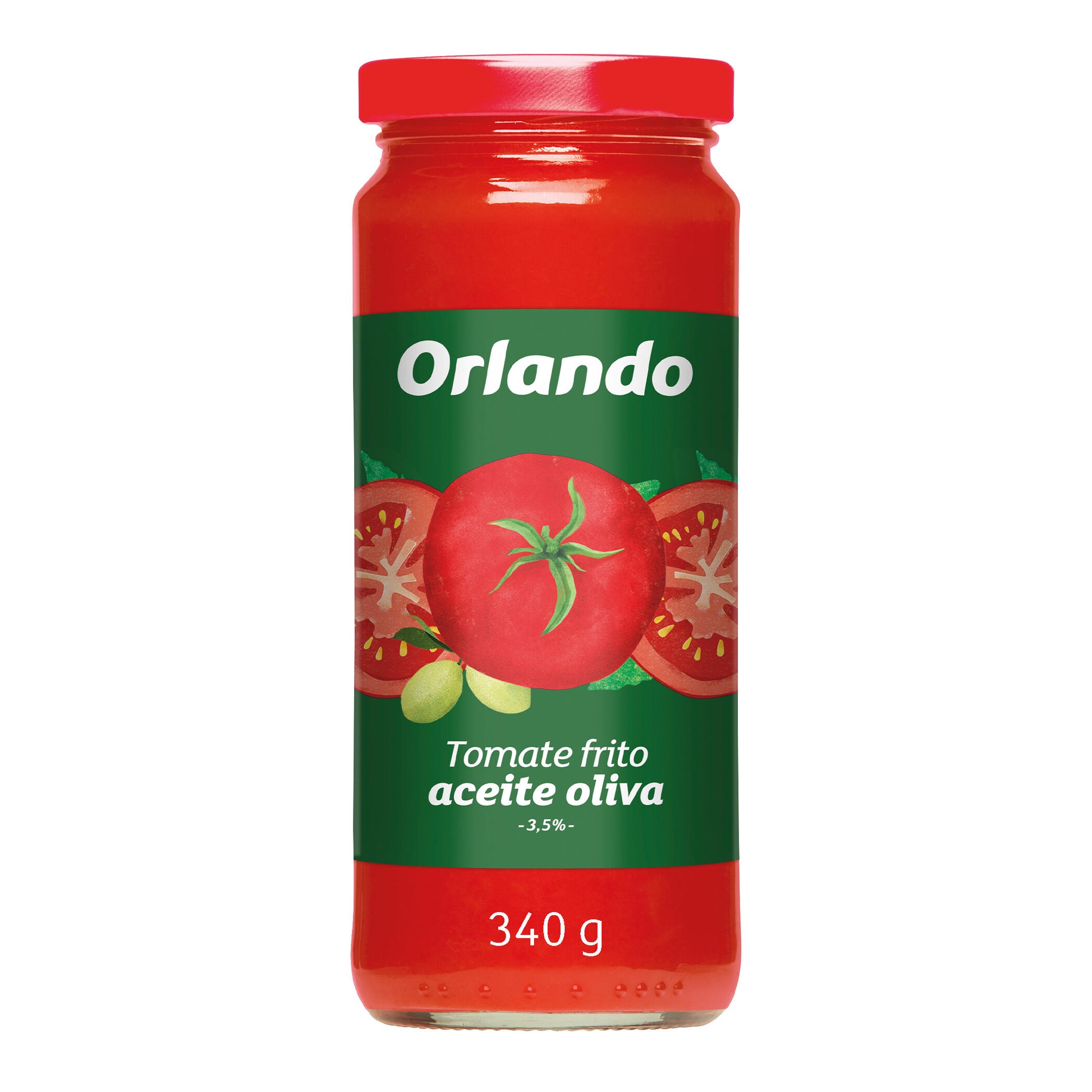 Tomate frito c/ac oliva cristal Orlando 340g