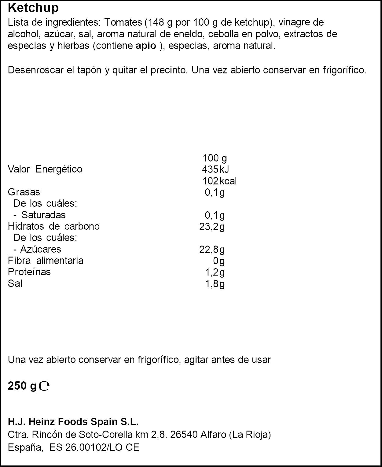 Ketchup con pepinillo Heinz 220ml