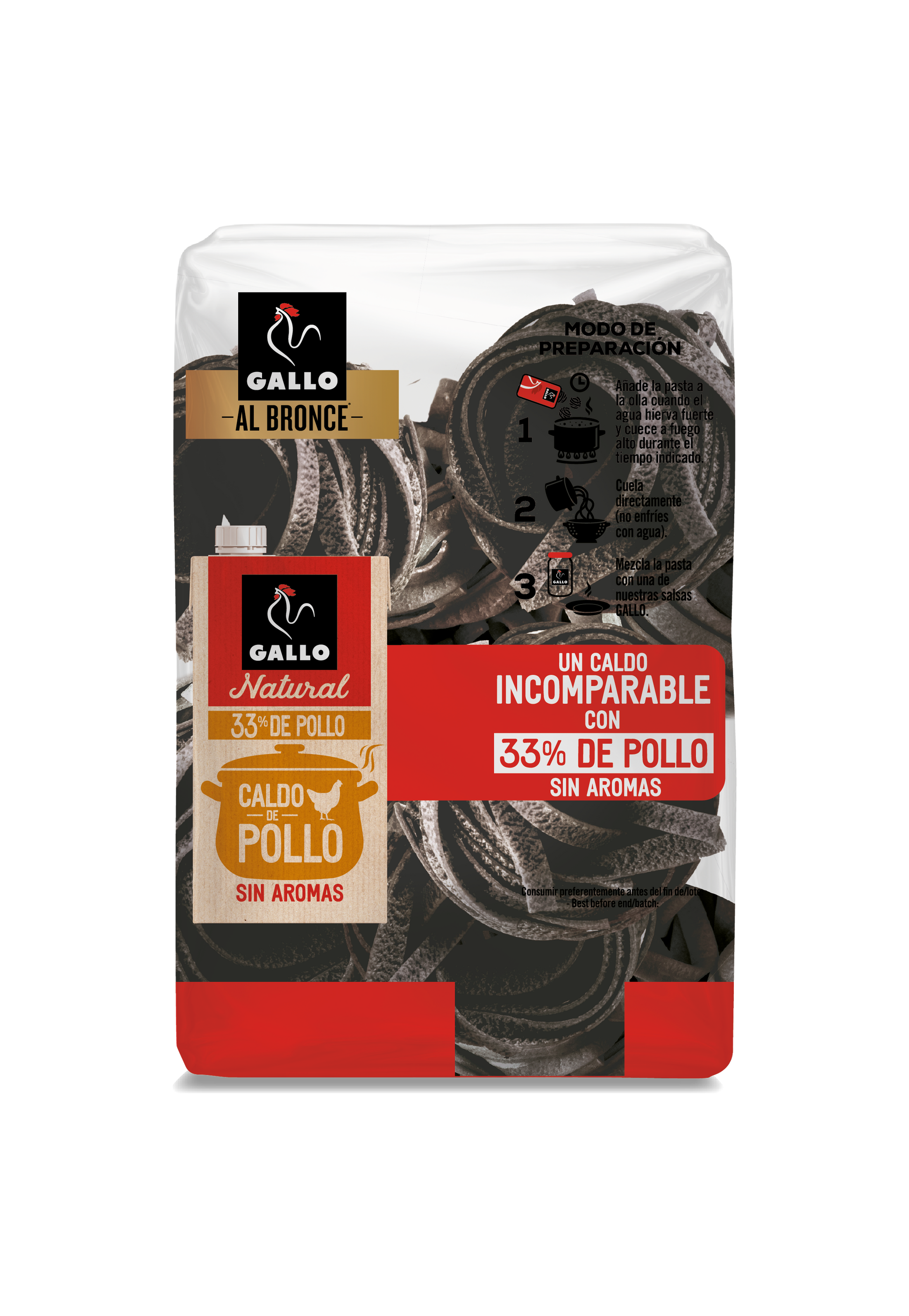 Tagliatelle sepia Gallo 250g