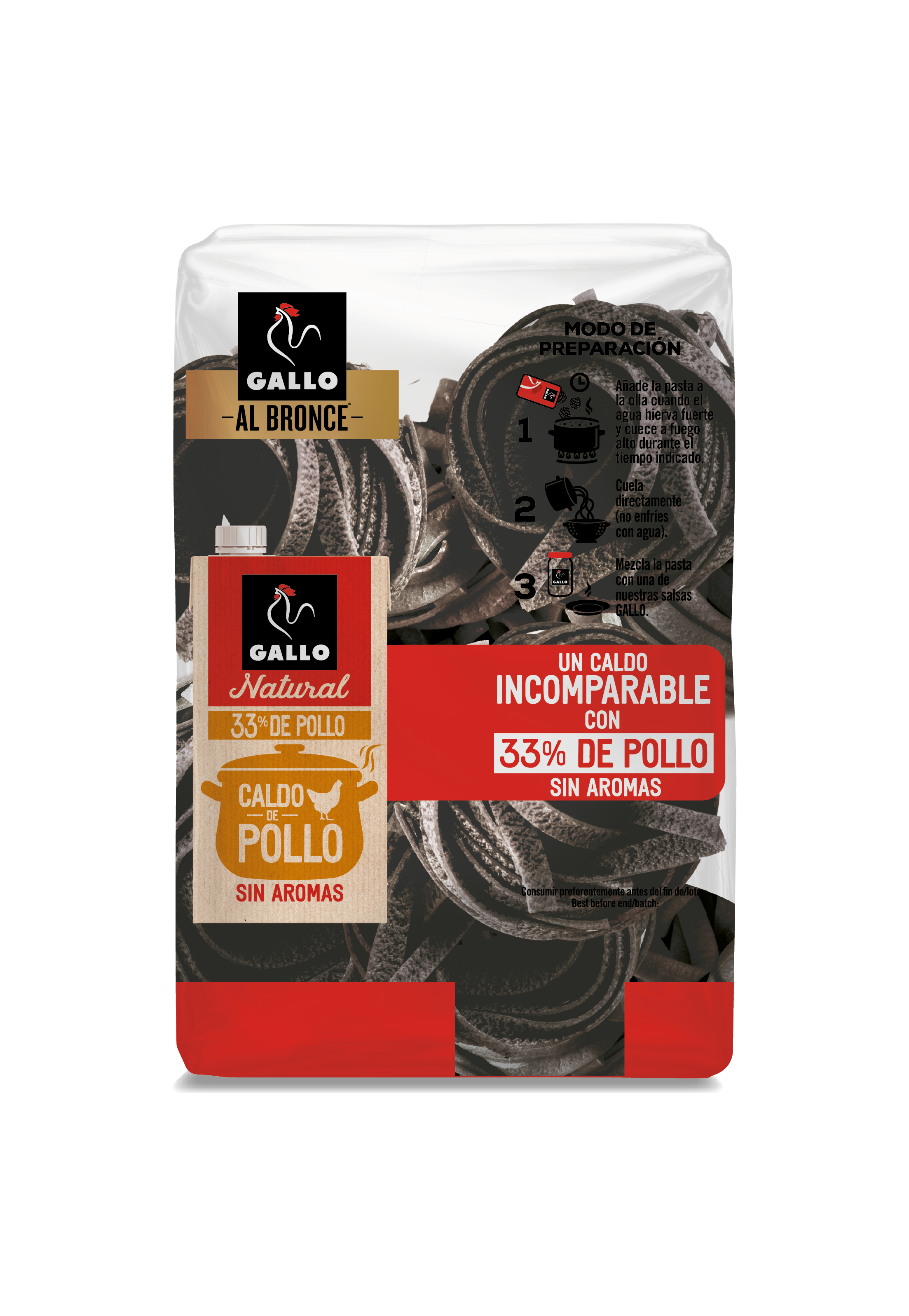 Tagliatelle sepia Gallo 250g
