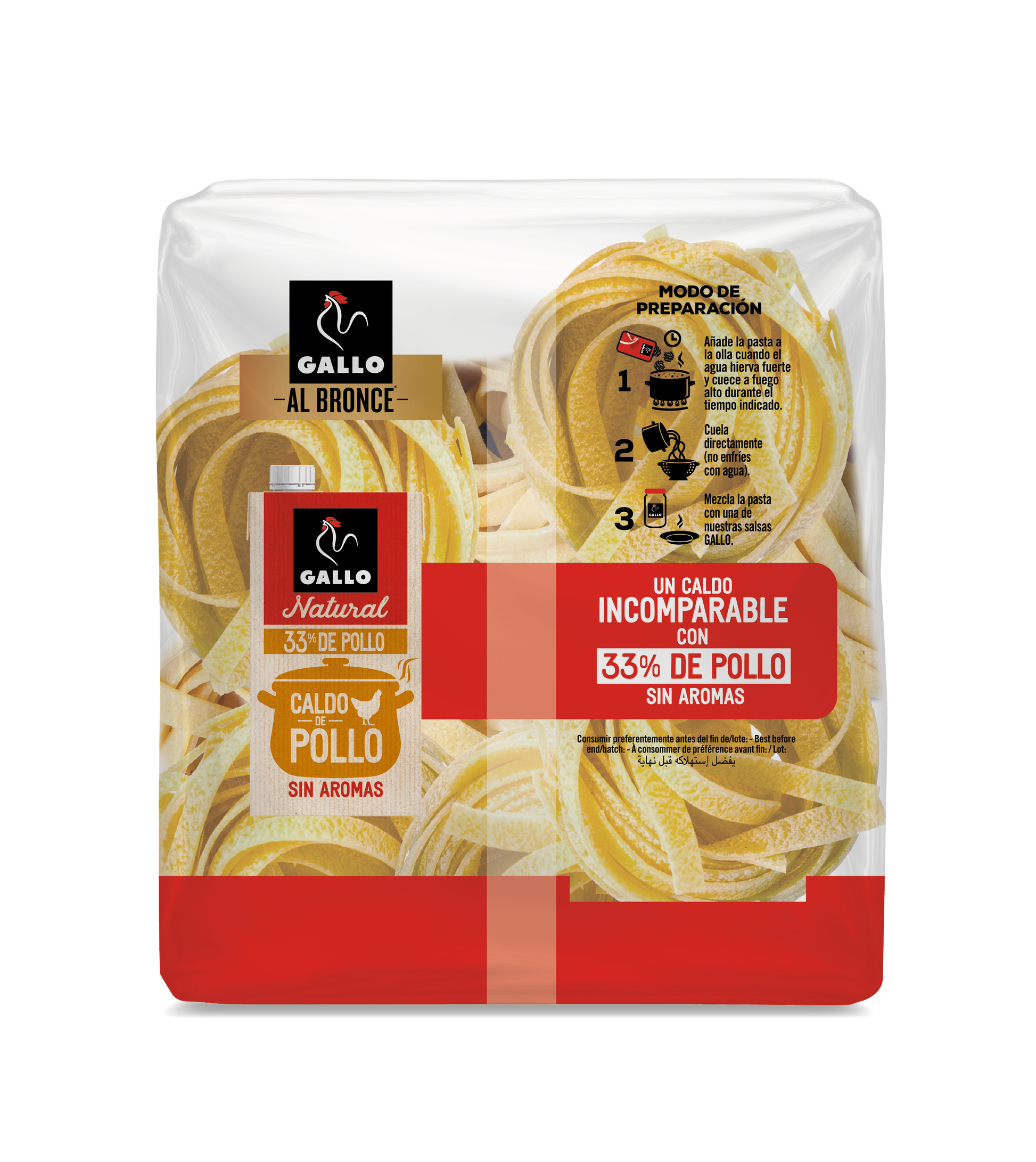 Fetuccine al bronce Gallo 450g