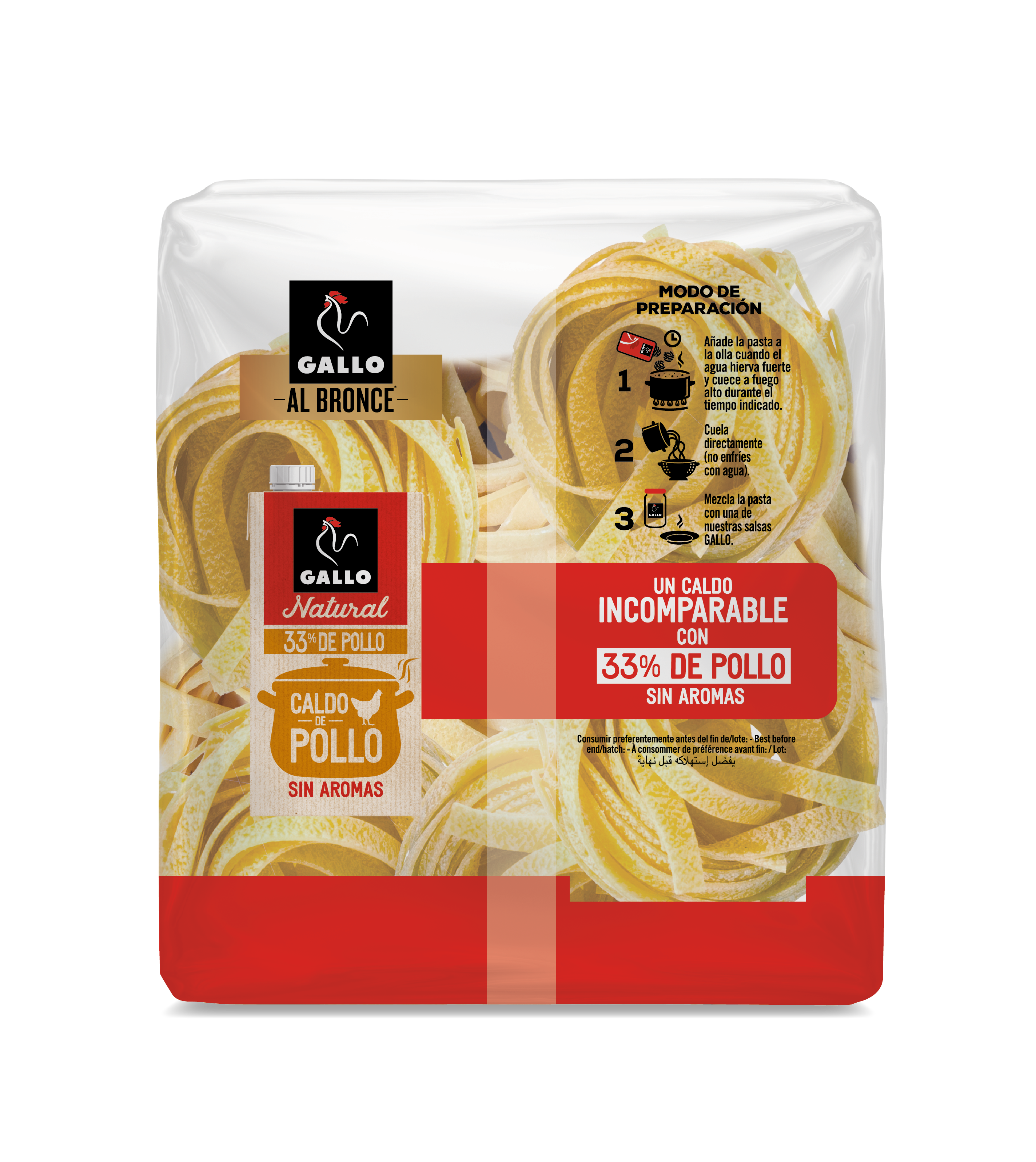 Fetuccine al bronce Gallo 450g