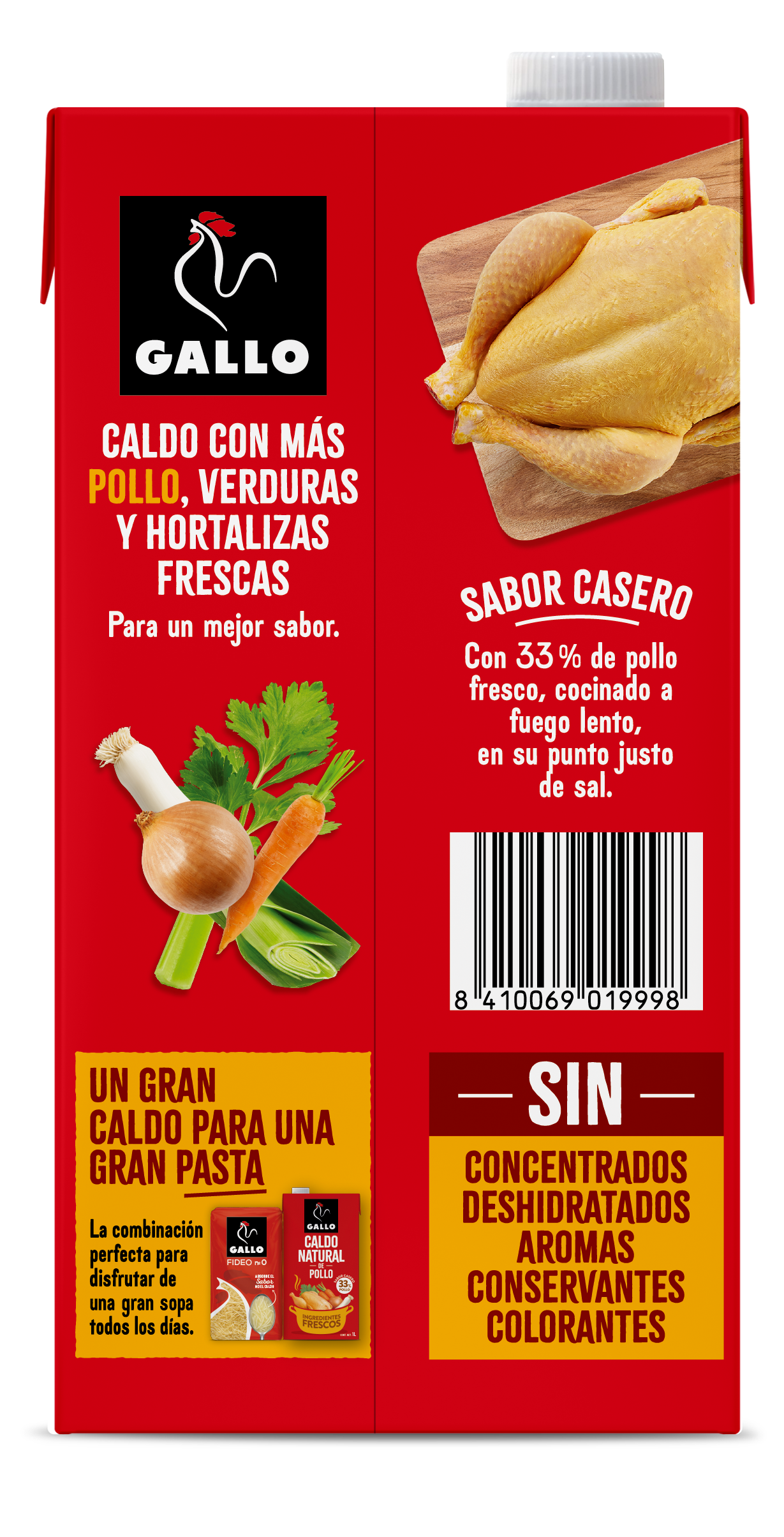 Caldo de pollo Gallo 1l
