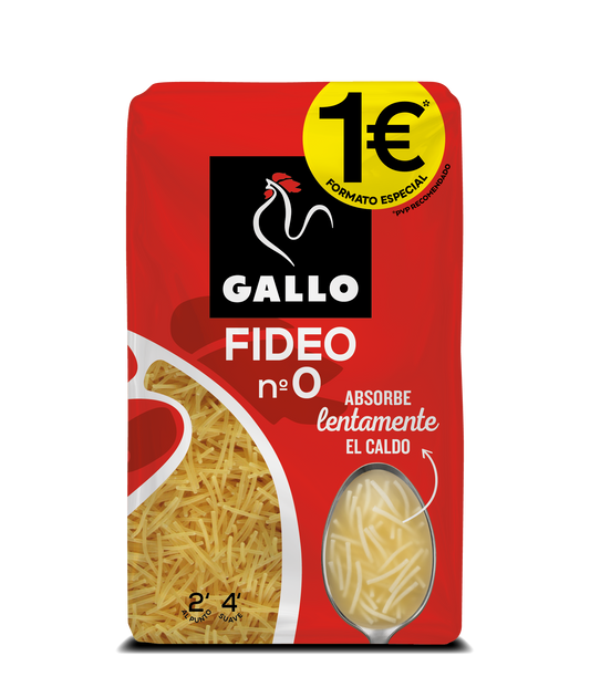 Fideo 0  Gallo 400g La Despensa