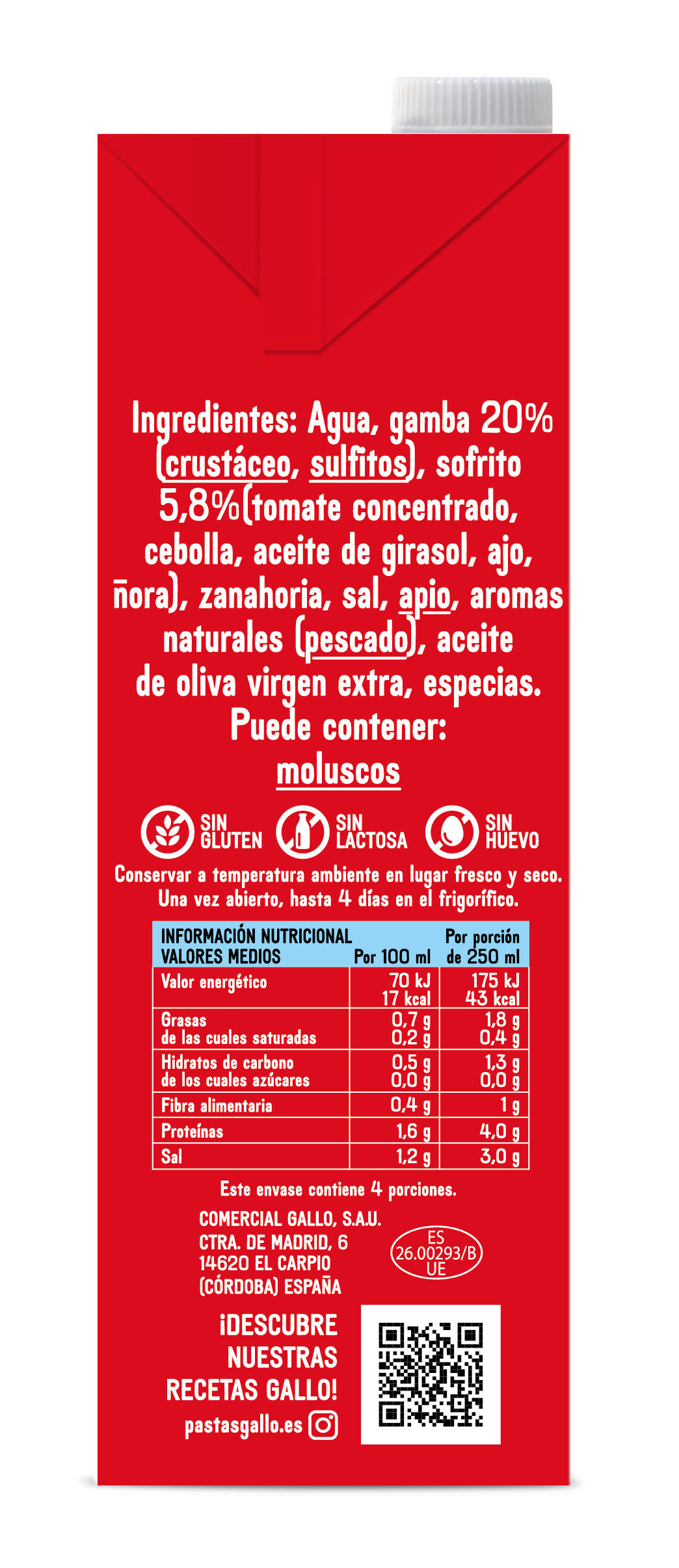 Caldo marisco Gallo 1l