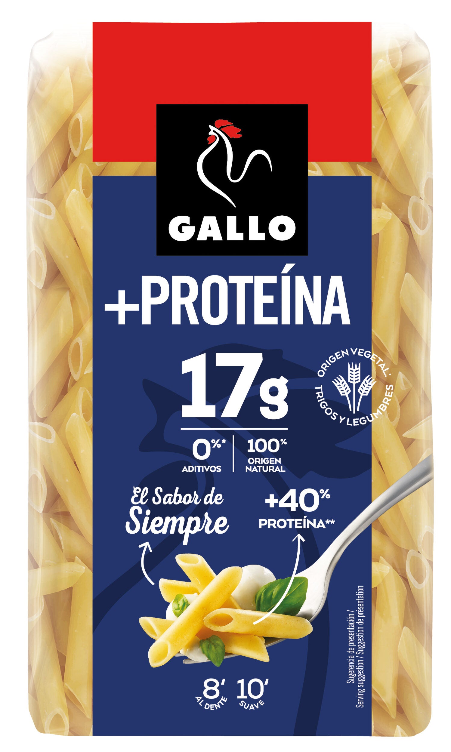 Macarrón pluma proteina Gallo 400g