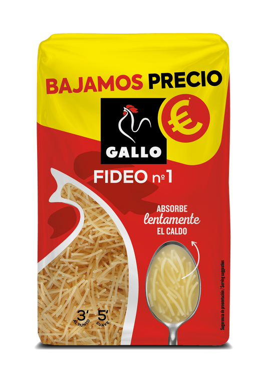 Fideo nº 1 Gallo 400g La Despensa