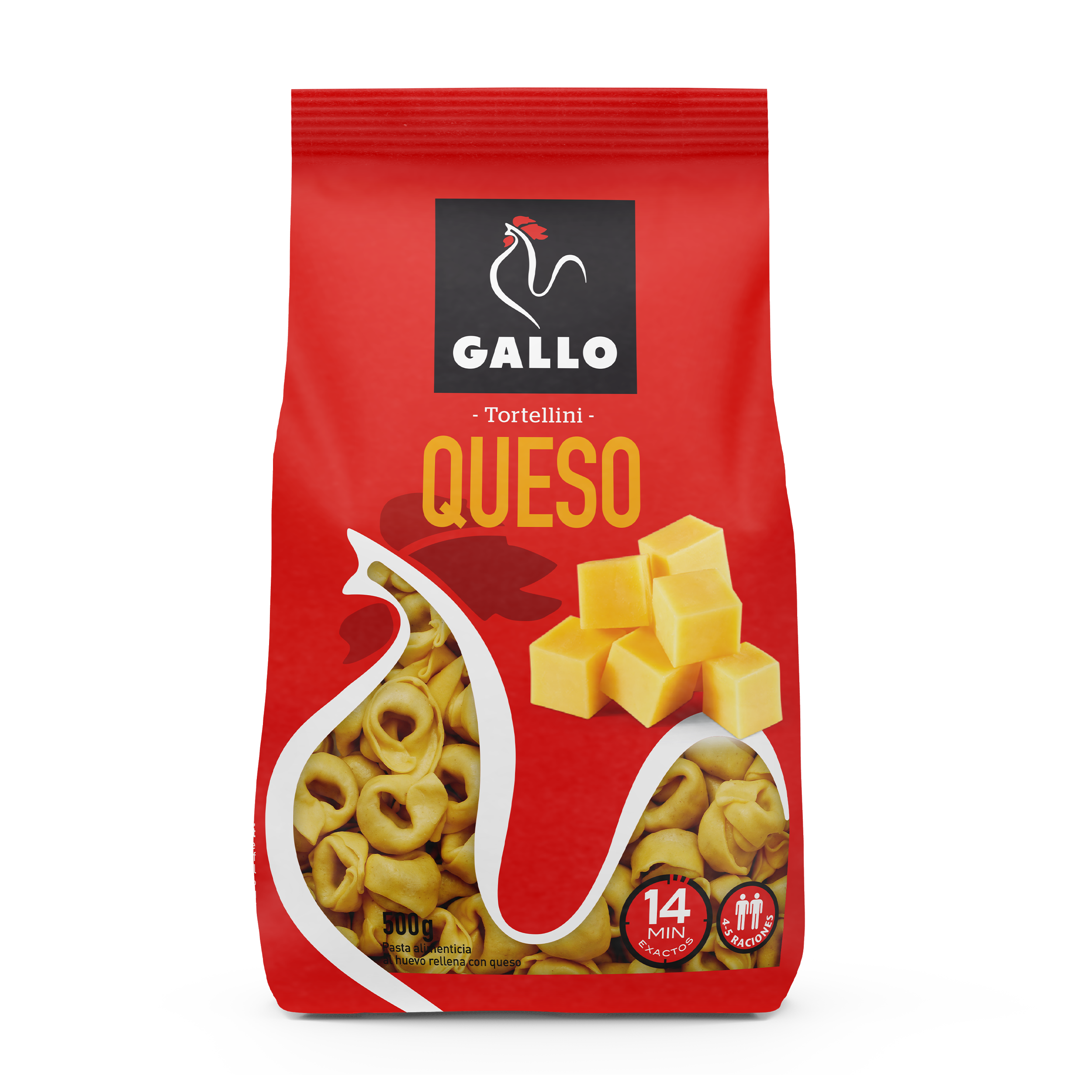 Tortellini relleno queso Gallo 500g