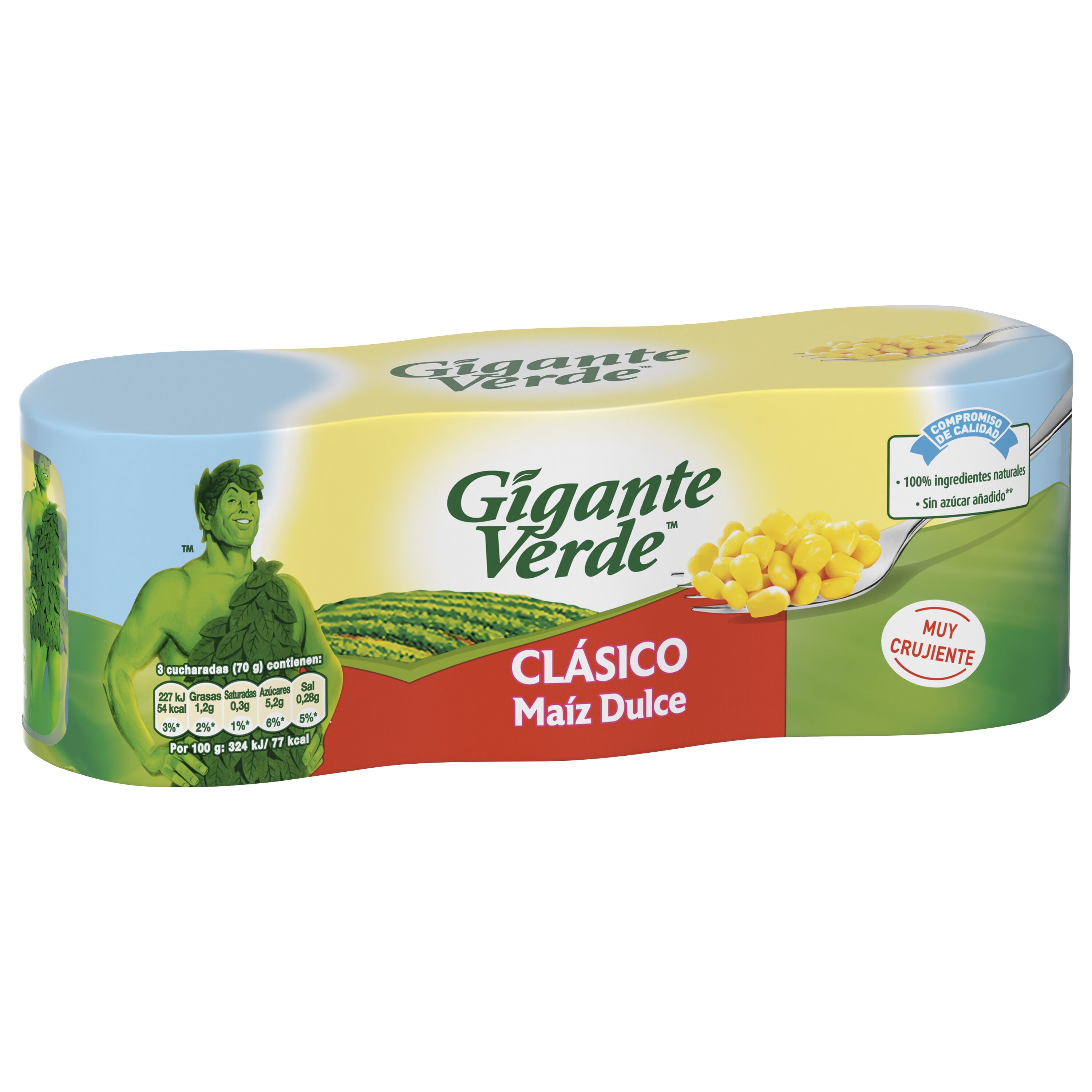 Maíz dulce  Gigante verde p3 140g/u escurr