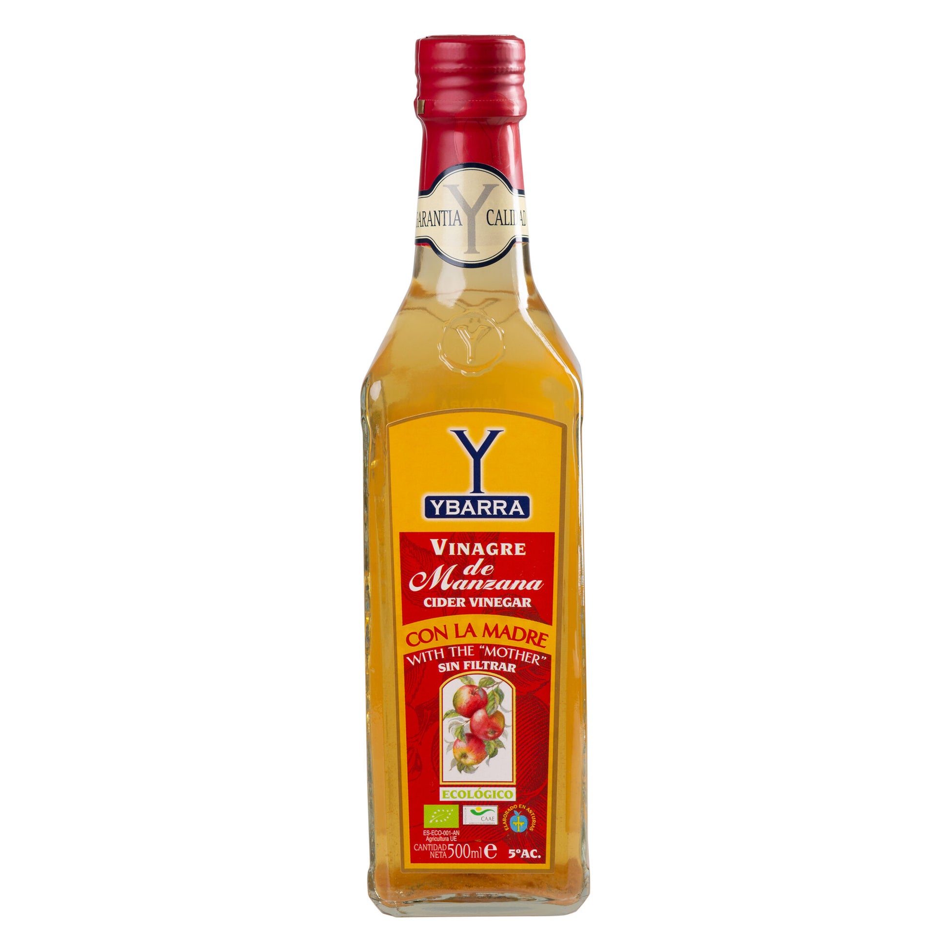 Vinagre manzana c/la madre eco cristal Ybarra 500ml
