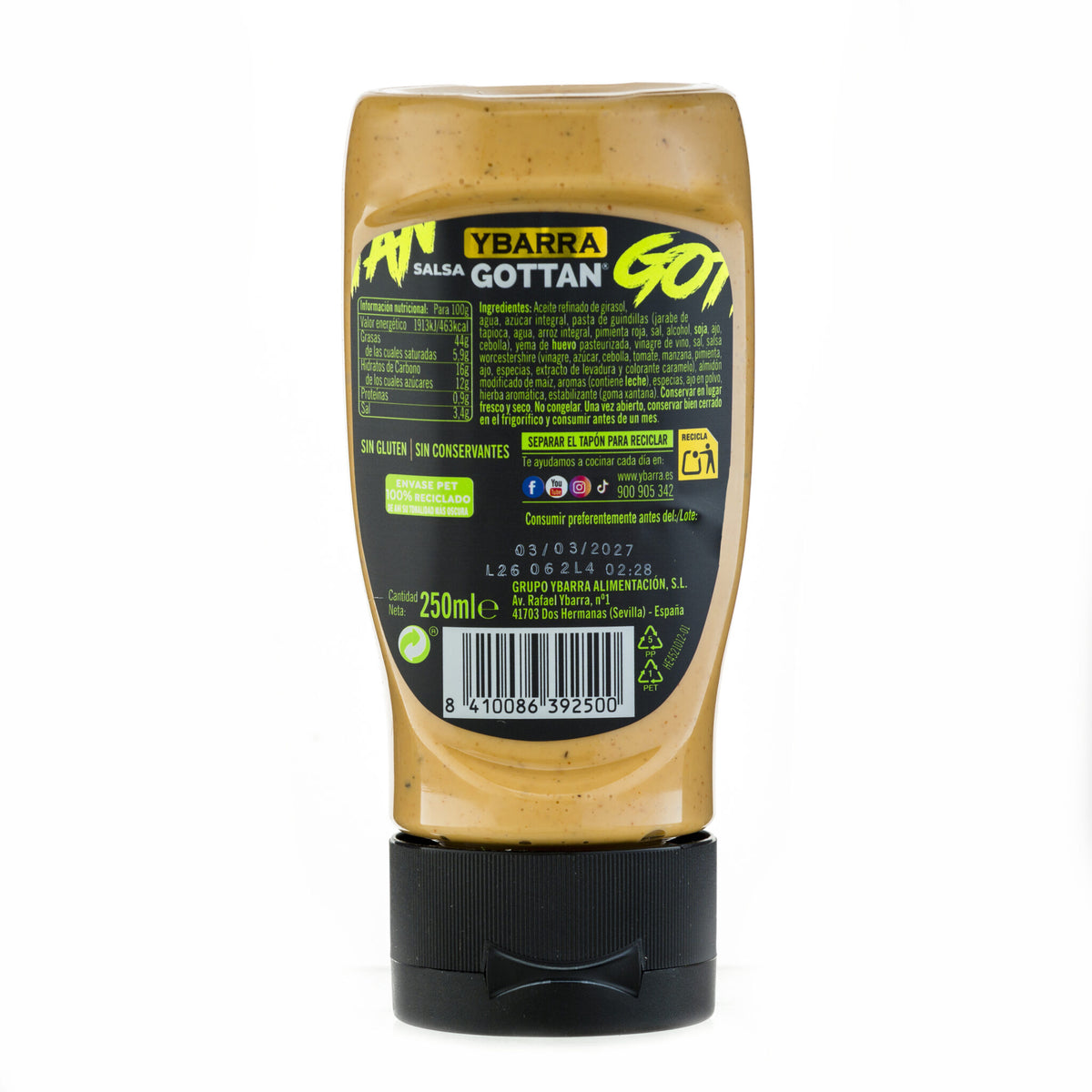 Salsa gottan burguer Ybarra 250ml