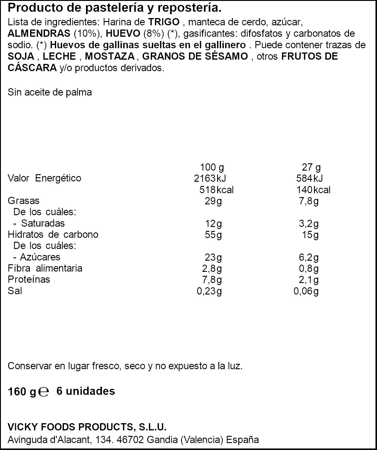 Almendrados  Dulcesol p6 160g