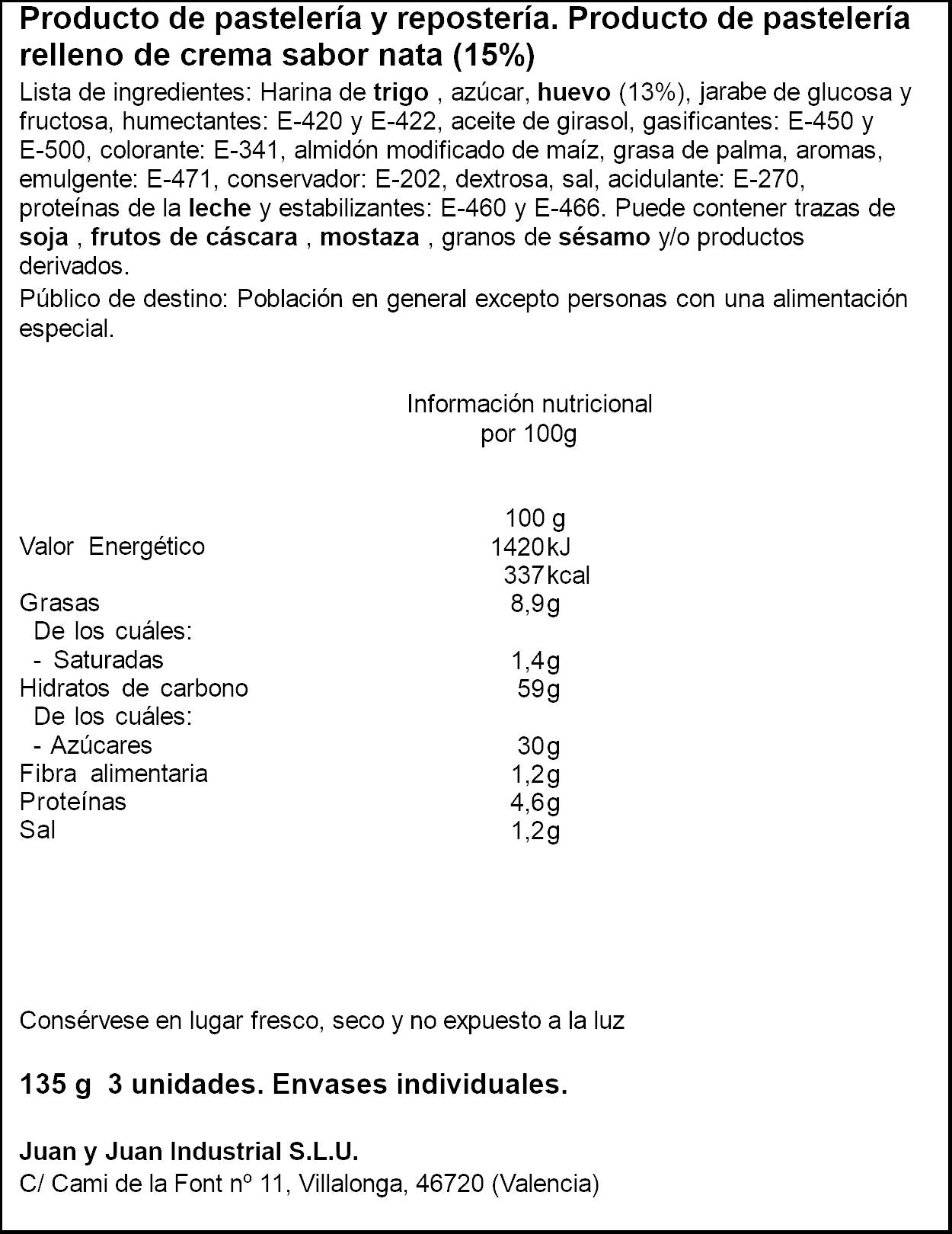 Bizcochito nata Dulcesol 135g