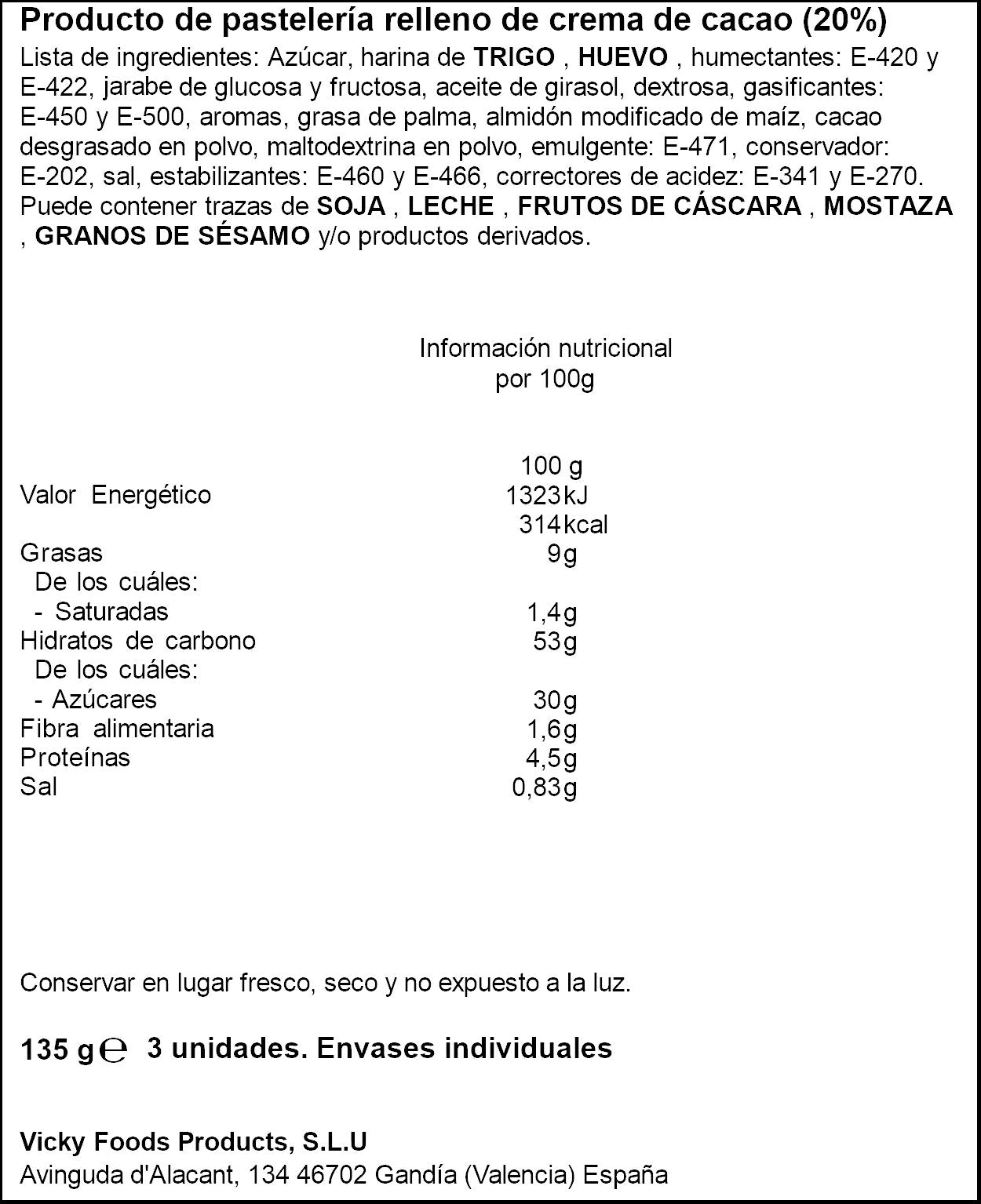 Bizcochito guaits choco Dulcesol 135g