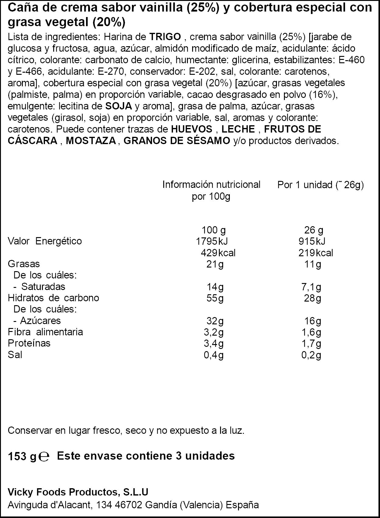 Caña crema-choco Dulcesol 153g