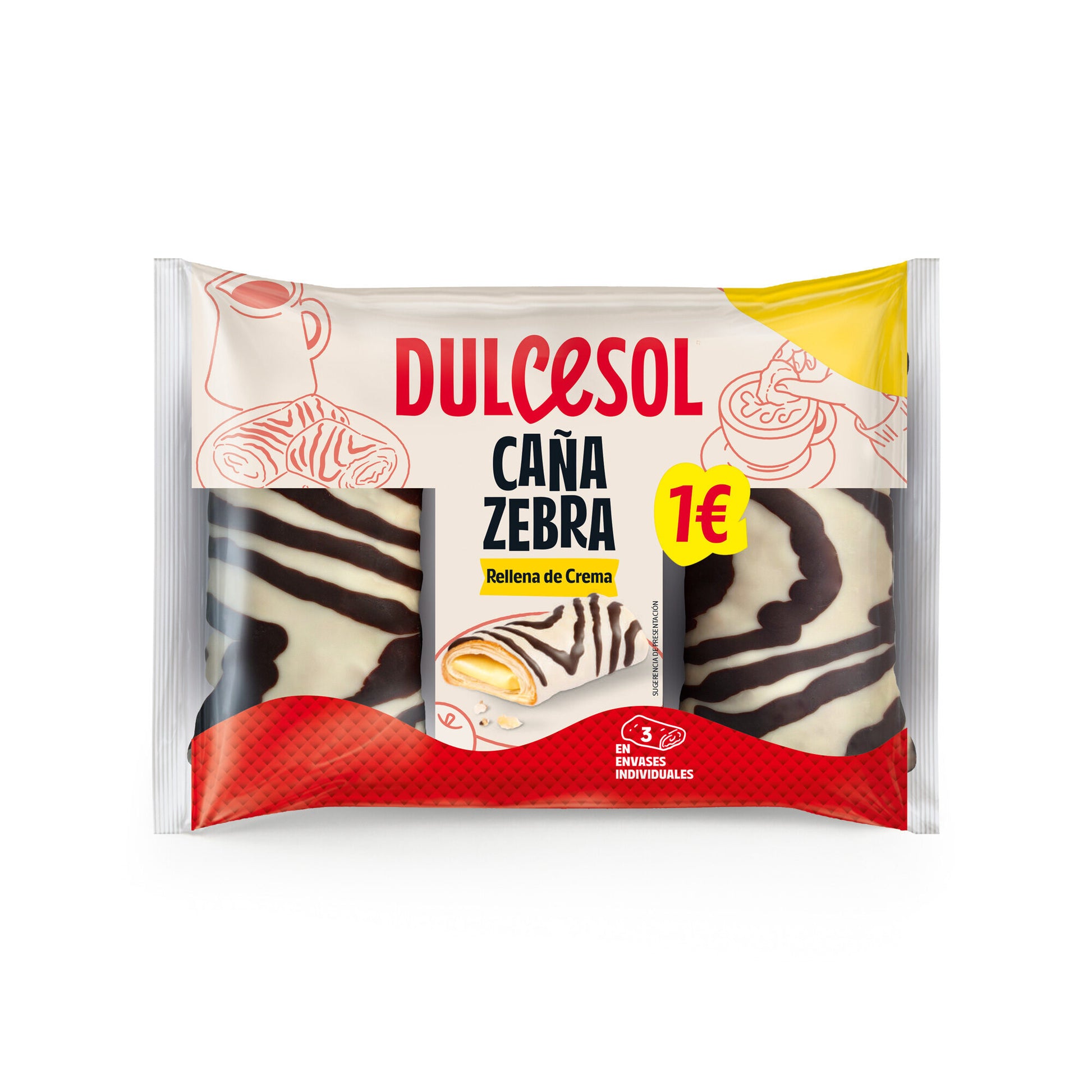 Caña cebra Dulcesol 3u 153g
