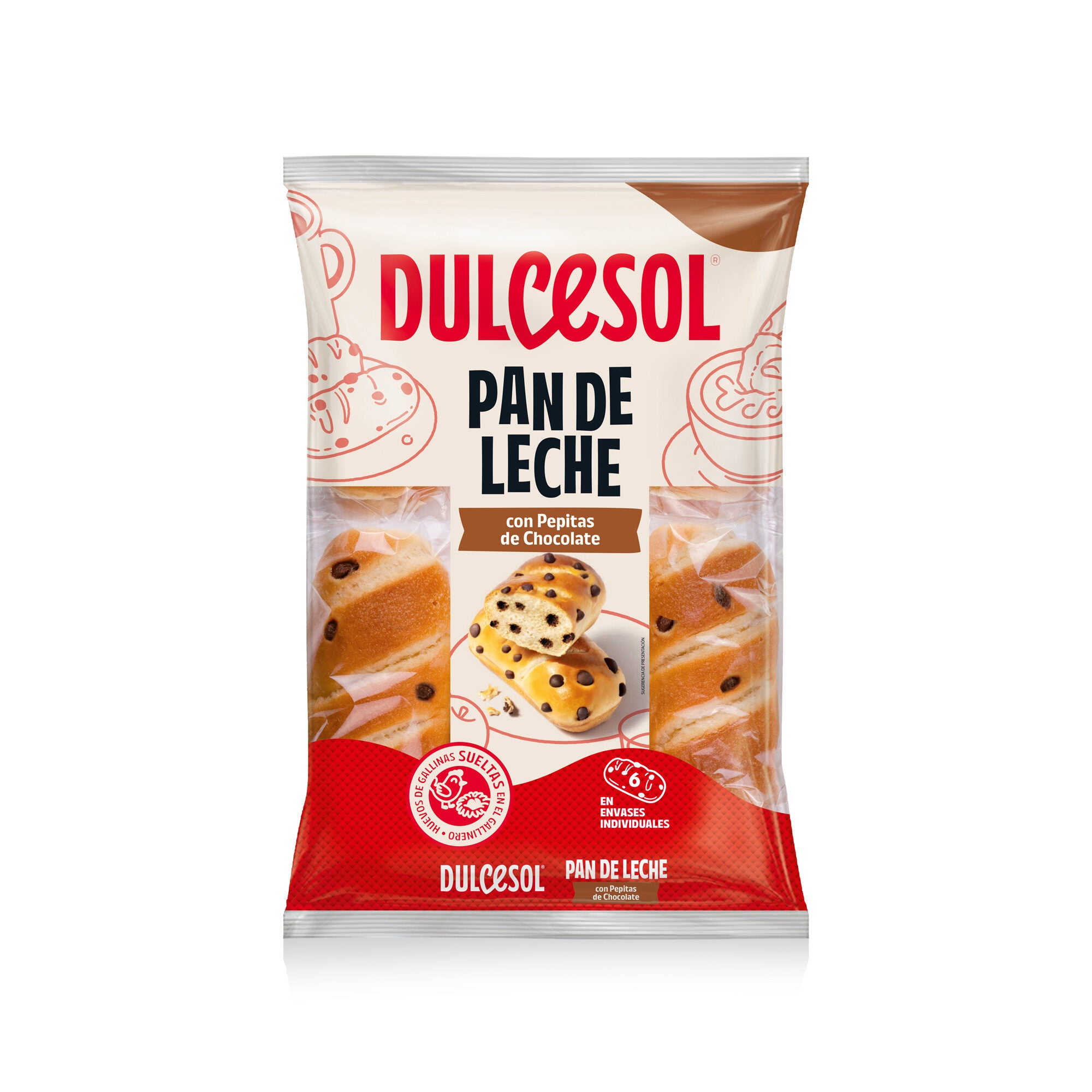 Pan de leche pepitas chocolate Dulcesol 240g
