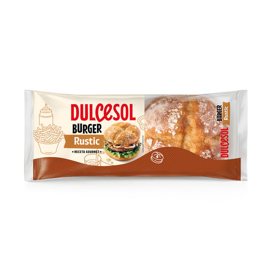 Pan burger rustico Dulcesol 4u 300g La Despensa