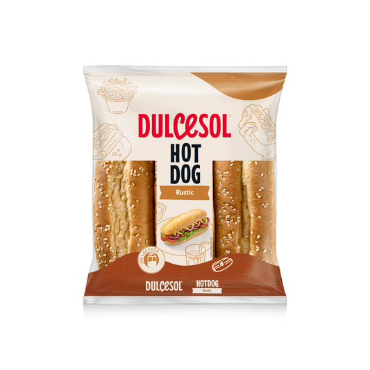 Pan perrito rustico Dulcesol p4 330g La Despensa