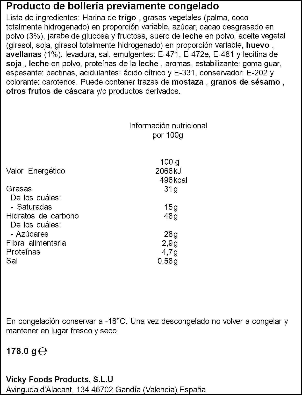 Croissant decoracion cacao Hnos juan p5 178g