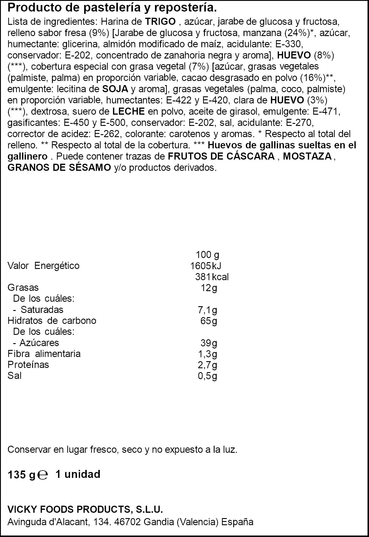 Brazo fresa Dulcesol 135g