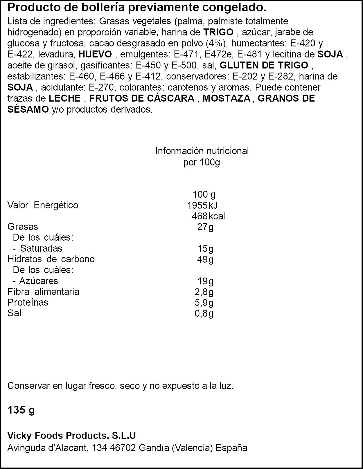 Soles cacao Dulcesol 3u  135g