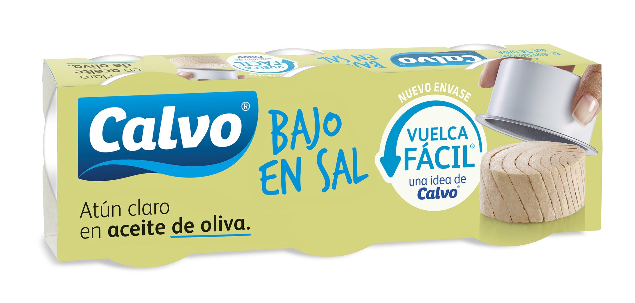 Atun aceite b/sal lata Calvo p3 52g/u escurr