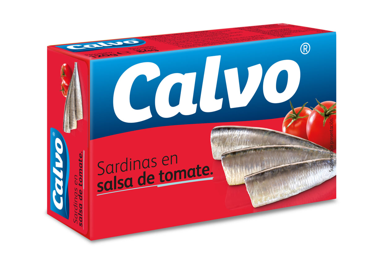 Sardina tomate rr-125 lata Calvo 84g escurr