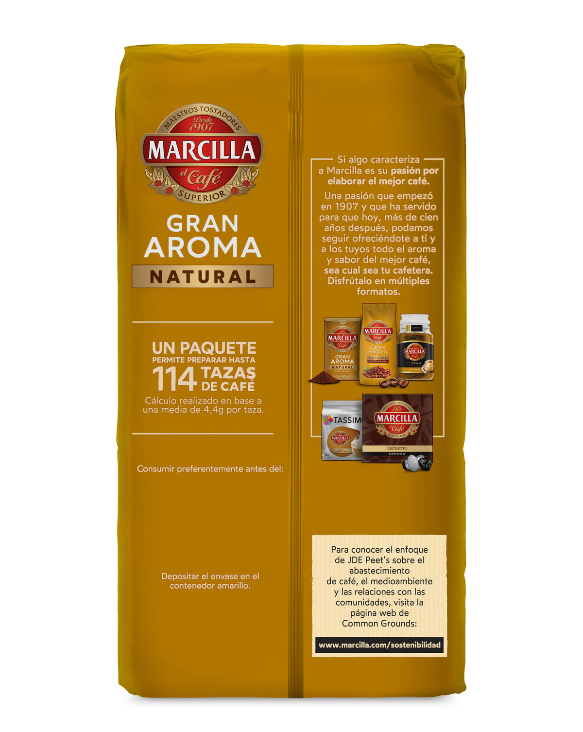 Cafe molido natural Marcilla 500g