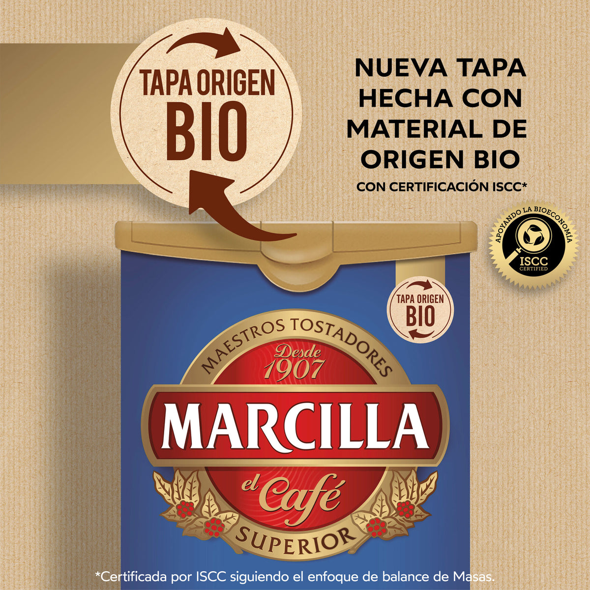 Café molido mezcla descafeinado Marcilla 200g