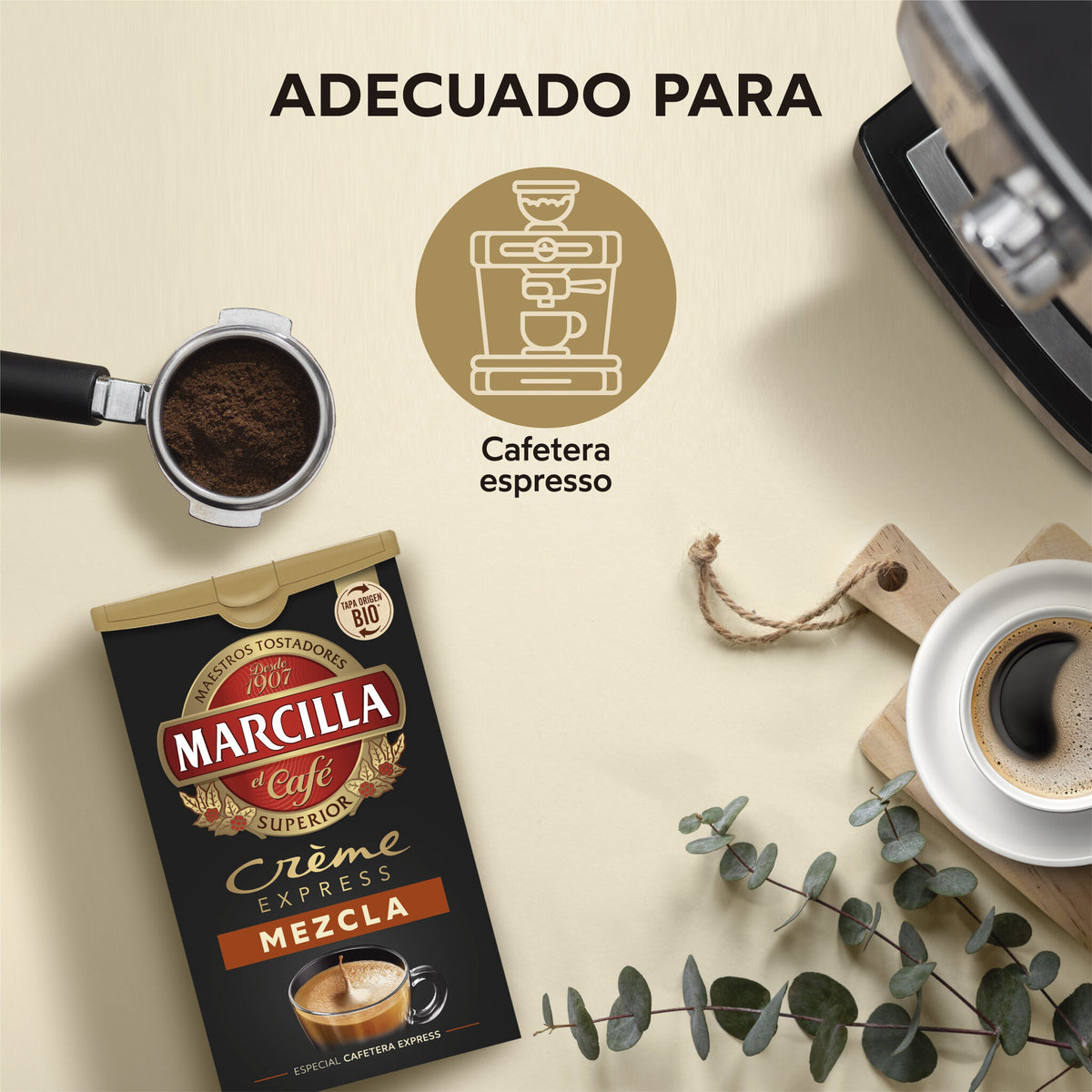 Café molido mezcla mezcla crème express Marcilla 250g