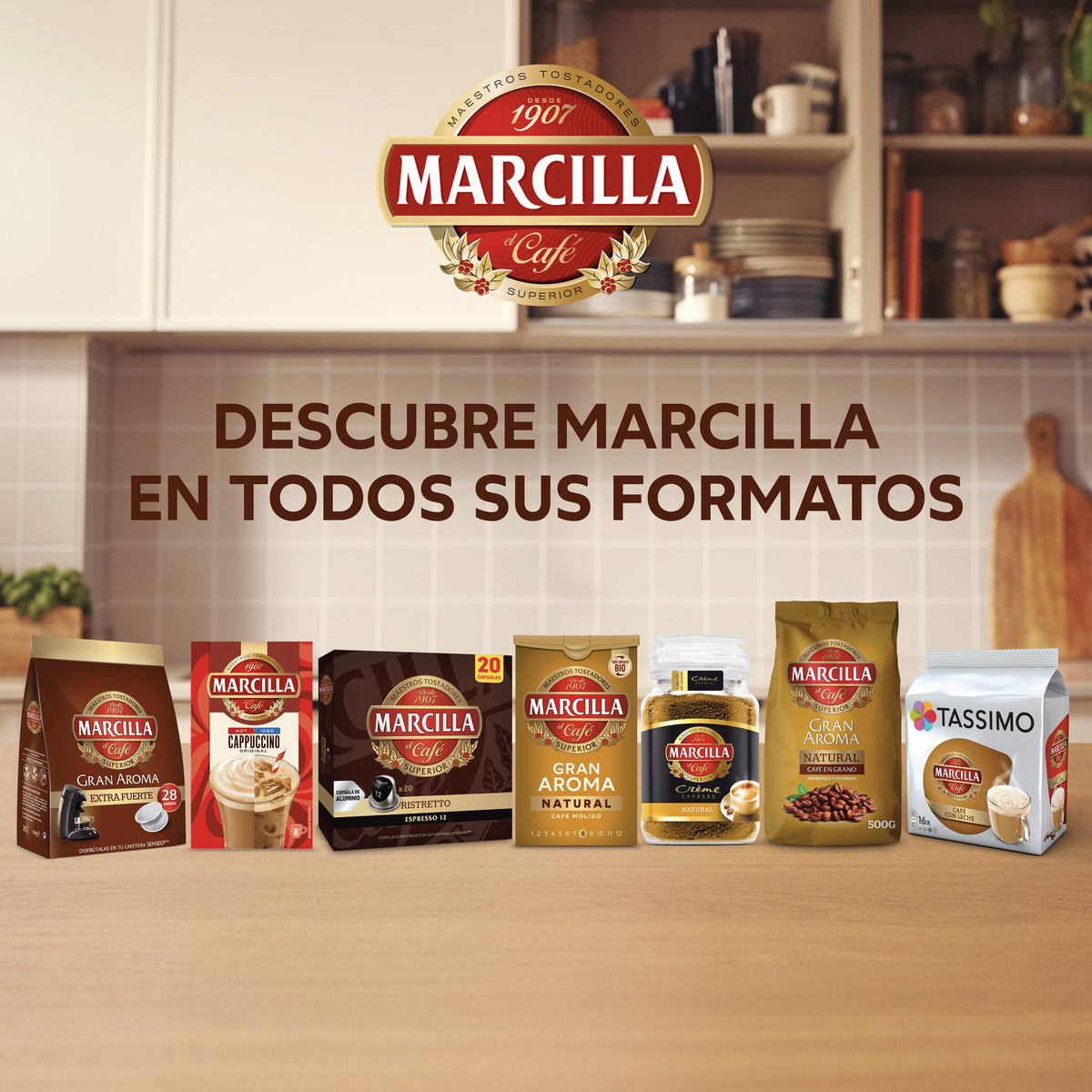 Café molido mezcla mezcla crème express Marcilla 250g