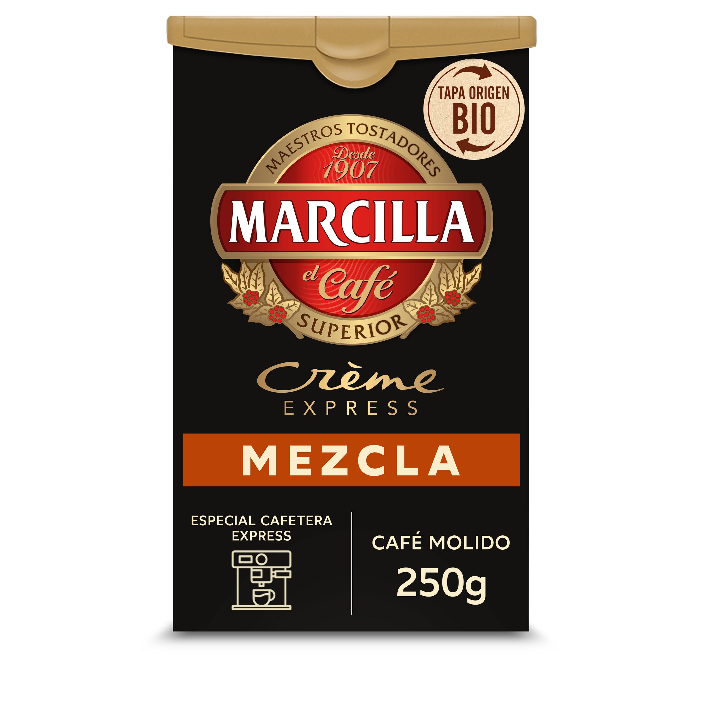 Café molido mezcla mezcla crème express Marcilla 250g