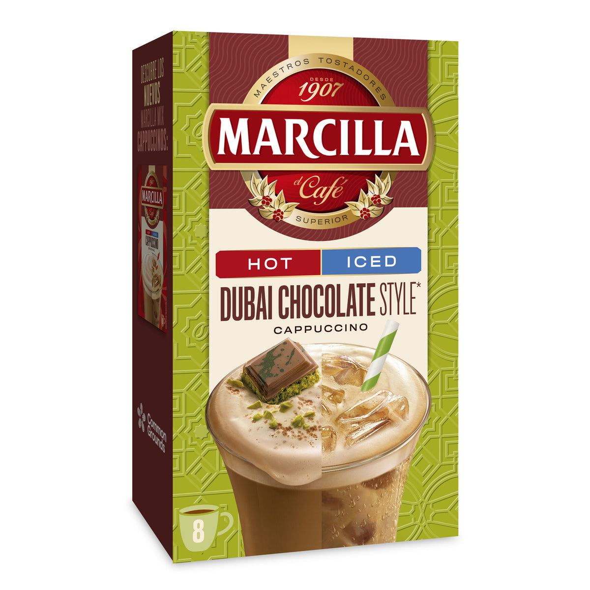 Cafe soluble capuccino choco dubai Marcilla p8 142g