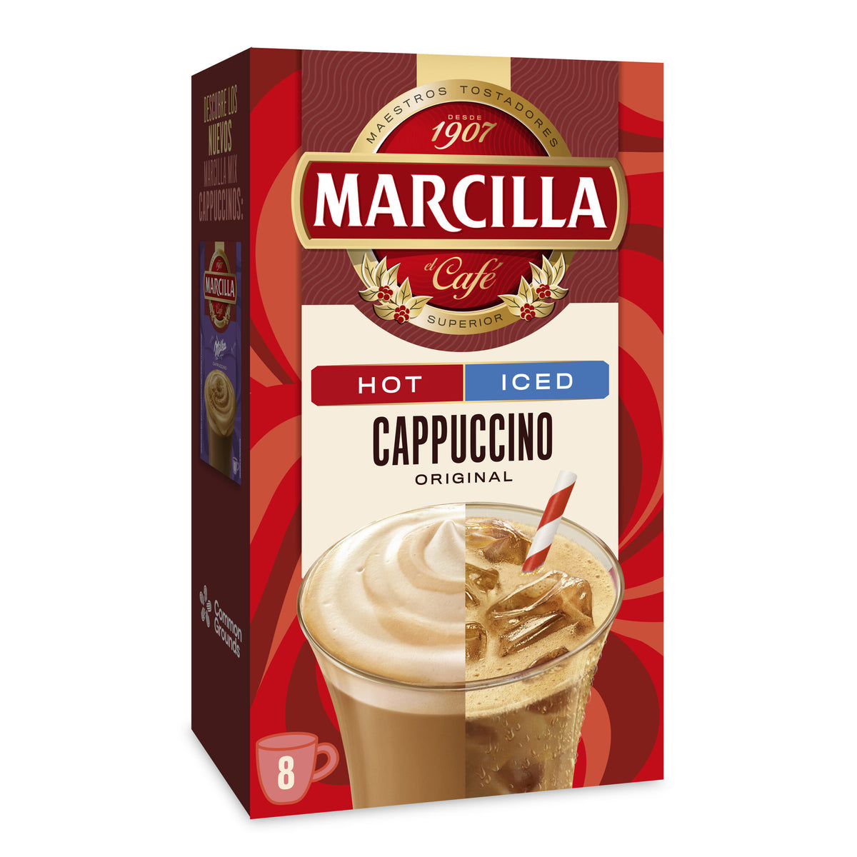 Cafe soluble capuccino original Marcilla p8 142g