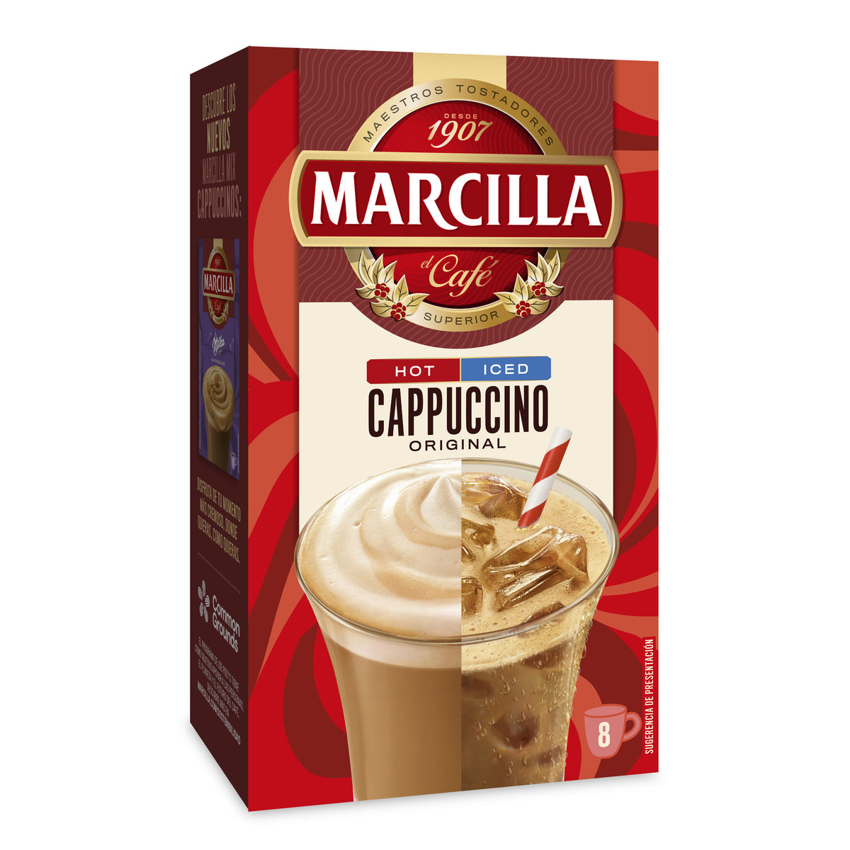 Cafe soluble capuccino original Marcilla p8 142g