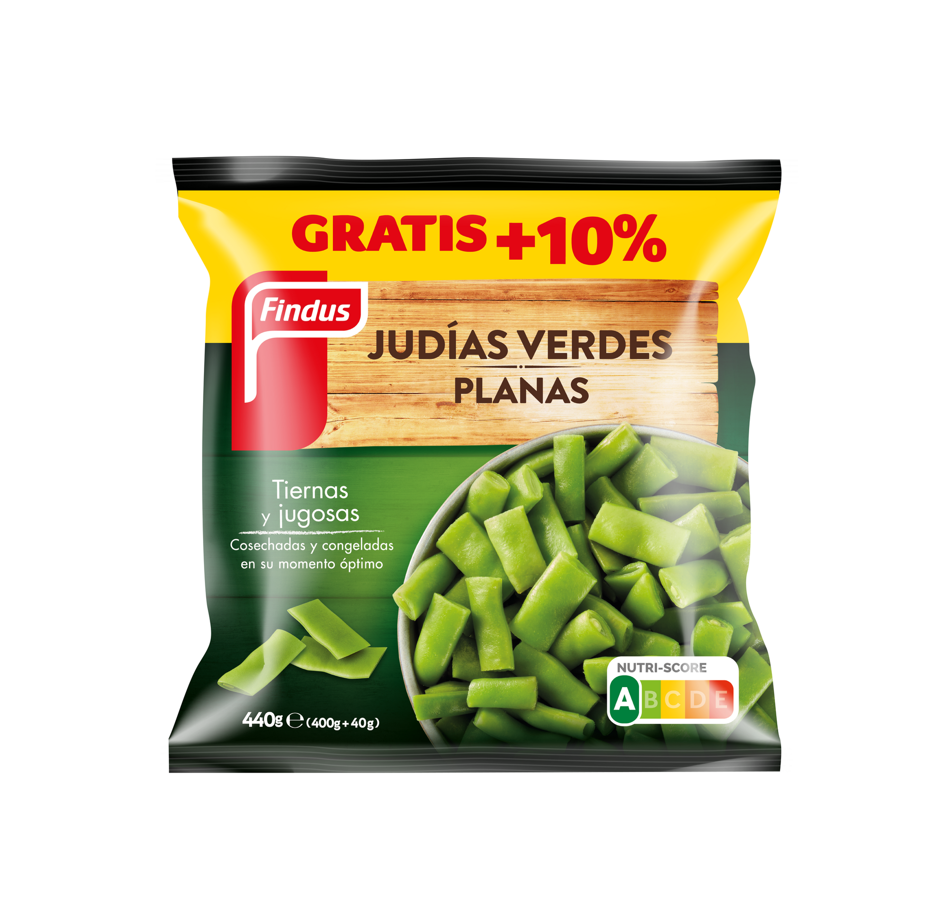 Judia verde plana Findus 400g